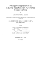 Intelligent integration of an industrial robot and an automated guided vehicle