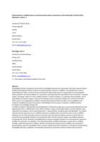 Enhancing the e-visibility status of environmental science researchers at the University of South Africa