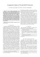 Comparative study of 3G and 4GLTE network