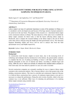 A labour ouput model for block work using activity sampling techniques in Ghana
