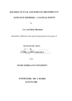 The role of ictal and subictal phenomena in affective disorder - a clinical survey
