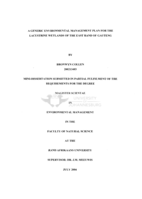 A generic environmental management plan for the lacustrine wetlands of the East Rand of Gauteng