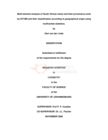 Multi-element analysis of South African wines and their provenance soils by ICP-MS and their classification according to geographical origin using multivariate statistics