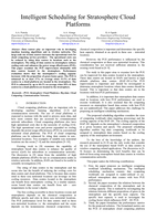 Intelligent scheduling for stratosphere cloud platforms