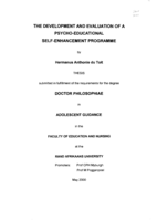 The development and evaluation of a psycho-educational self-enhancement programme