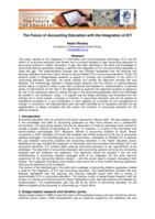 The future of accounting education with the integration of ICT
