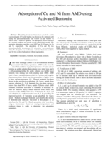 Adsorption of Cu and Ni from AMD using activated bentonite