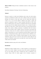 Pushing the limits of motherhood : narratives of older women in rural Zimbabwe