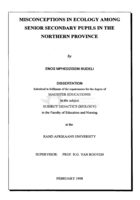 Misconceptions in ecology among senior secondary pupils in the Northern Province