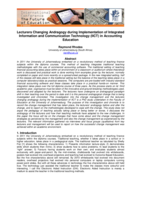 Lecturers changing andragogy during implementation of integrated information and communication technology (IICT) in accounting education