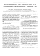 Practical experience with control of drives of an accumulator in a web processing continuous line