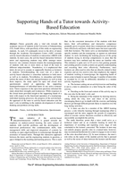 Supporting hands of a tutor towards activity-based education