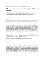 Effect of particle size on anaerobic digestion of different feedstocks