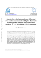 Searches for scalar leptoquarks and differential cross-section measurements in dilepton–dijet events in proton–proton collisions at a centre-of-mass energy of n √ = 13 TeV with the ATLAS experiment