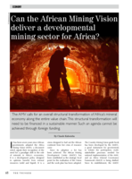 Can the African mining vision deliver a developmental mining sector for Africa?
