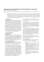 Designing a quenching system for grinding steel balls - case study