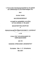 'n Persoonlike leierskapsperspektief op die gebrek aan selfbewussyn by die hedendaagse vrou