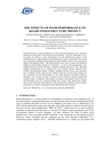 The effects of poor performance on roads infrastructure project