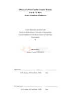 Efficacy of a Homoeopathic complex remedy, Cold & Flu 30C®, in the treatment in influenza