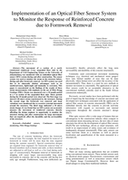 Implementation of an optical fiber sensor system to monitor the response of reinforced concrete due to formwork removal