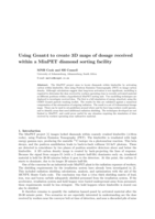 Using Geant4 to create 3D maps of dosage received within a MinPET diamond sorting facility