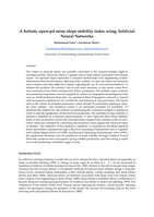 A holistic open-pit mine slope stability index using Artificial Neural Networks