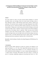 An integrated artificial intelligence framework for knowledge creation and B2B marketing rational decision making for improving firm performance