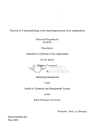 The role of cybermarketing in the marketing process of an organization