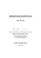Representation as cultural construct in two Johannesburg gardens and selected artworks
