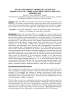 Wear and hardness properties of surface modification of copper alloy processed by friction stir process