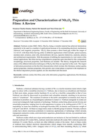 Preparation and characterization of NbxOy thin films : a review
