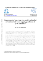 Measurement of long-range two-particle azimuthal correlations in Z-boson tagged pp collisions at √s= 8 and 13 TeV