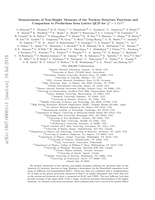 Measurements of non-singlet moments of the nucleon structure functions and comparison to predictions from lattice QCD for Q2 = 4 GeV2