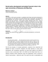 Social policy development and global financial crisis in the open economies of Botswana and Mauritius
