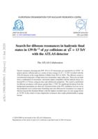Search for diboson resonances in hadronic final states in 139 fb􀀀1 of p p collisions at p s = 13 TeV with the ATLAS detector