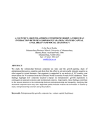 A country’s growth-aspiring entrepreneurship : a three-way interaction between corporate taxation, venture capital availability and social legitimacy