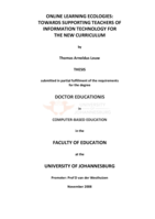 Online learning ecologies : towards supporting teachers of information technology for the new curriculum