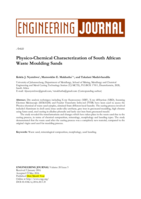 Physico-chemical characterization of South African waste moulding sands