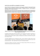 South Africa must shift from consumption to investment