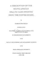 A description of the South African health care industry using the Porter model