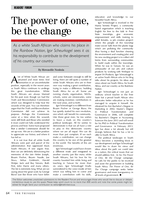 The power of one, be the change