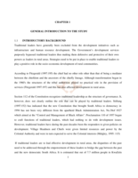 Strategies for socio economic empowerment of traditional leaders