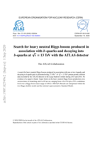 Search for heavy neutral Higgs bosons produced in association with b-quarks and decaying into b-quarks at p s = 13 TeV with the ATLAS detector