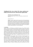 Modelling the flow stress of alloy 316L using a multi-layered feedforward neural network with Bayesian regularization