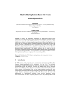 Adaptive sharing scheme based sub-swarm multi-objective PSO