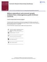 Military expenditure and economic growth : evidence from a heterogeneous panel of African countries