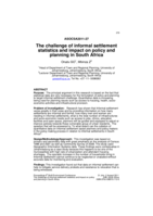 The challenge of informal settlement statistics and impact on policy and planning in South Africa