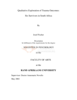 Qualitative exploration of trauma outcomes: six survivors in South Africa