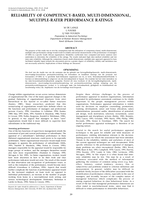 Reliability of competency-based, multi-dimensional, multi-rater performance ratings.