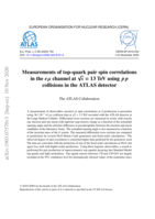 Measurements of top-quark pair spin correlations in the 𝒆𝝁 channel at √s = 13 TeV using pp collisions in the ATLAS detector